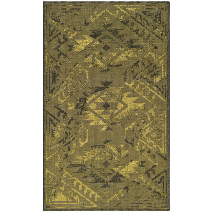 SAFAVIEH Palazzo Collection PAL122-56C10 Black / Green Rug Image 1