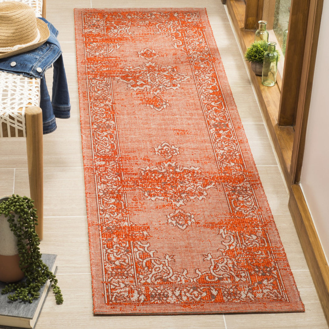 SAFAVIEH Palazzo PAL124-7941 Orange / Light Grey Rug Image 2