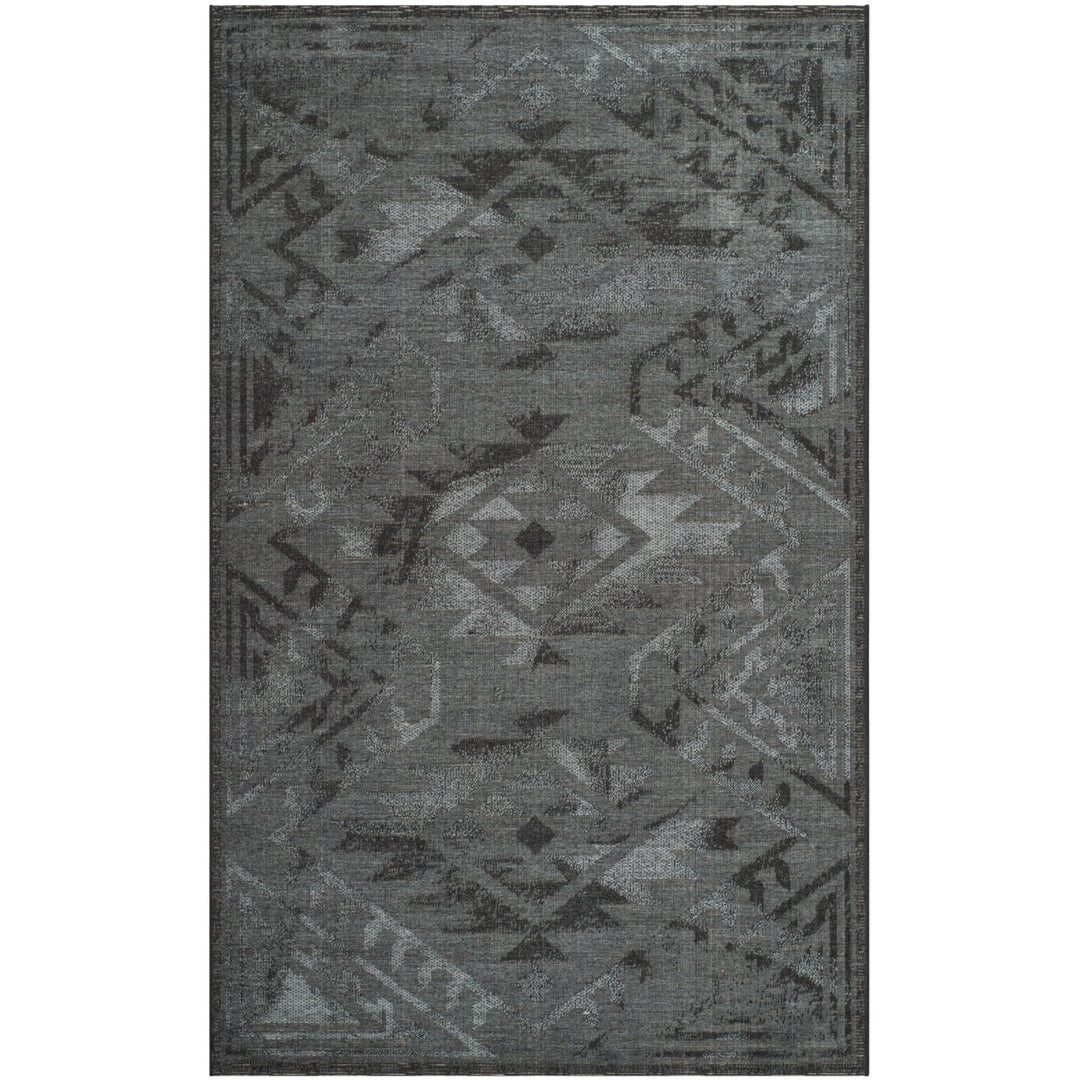 SAFAVIEH Palazzo Collection PAL122-56C6 Black / Grey Rug Image 9