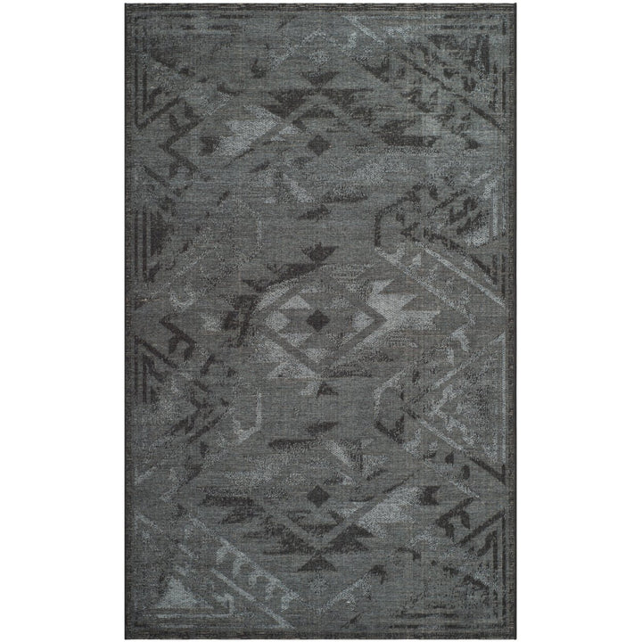 SAFAVIEH Palazzo Collection PAL122-56C6 Black / Grey Rug Image 9