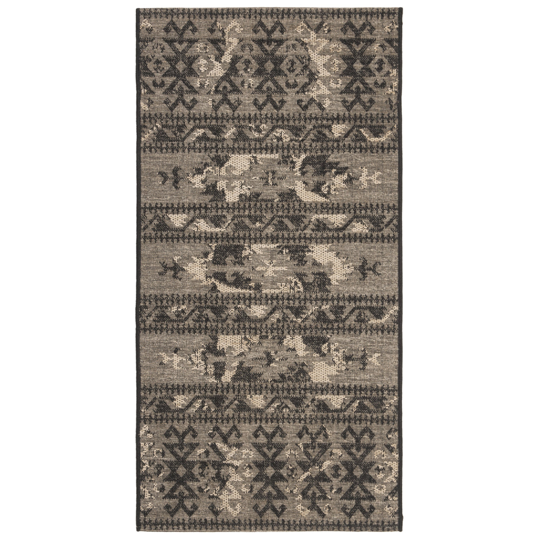 SAFAVIEH Palazzo Collection PAL125-56C2 Black / Beige Rug Image 7