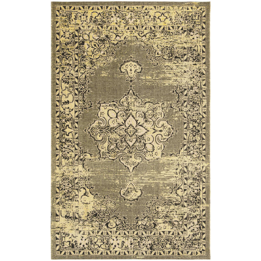 SAFAVIEH Palazzo Collection PAL124-9018 Yellow / Black Rug Image 9