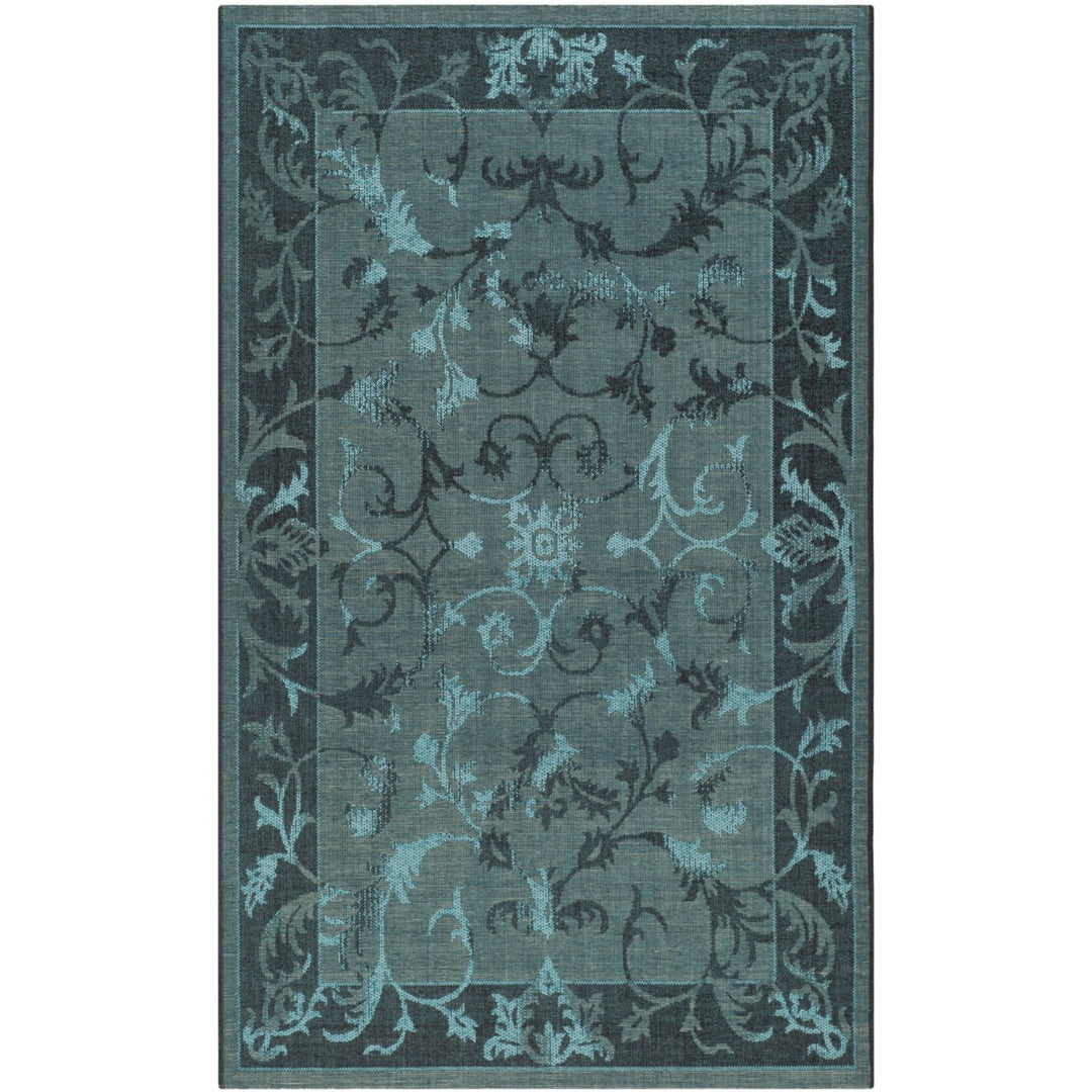 SAFAVIEH Palazzo PAL127-56C4 Black / Turquoise Rug Image 1