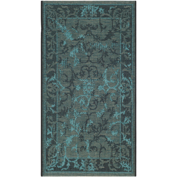 SAFAVIEH Palazzo PAL127-56C4 Black / Turquoise Rug Image 4