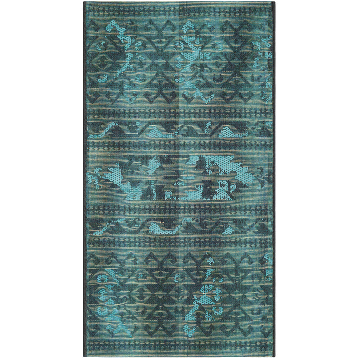 SAFAVIEH Palazzo PAL125-56C4 Black / Turquoise Rug Image 7