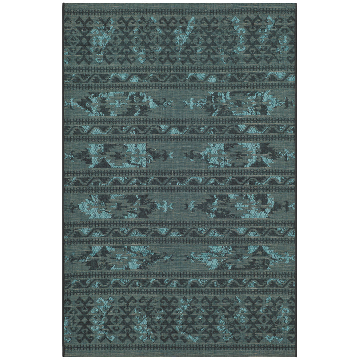 SAFAVIEH Palazzo PAL125-56C4 Black / Turquoise Rug Image 8