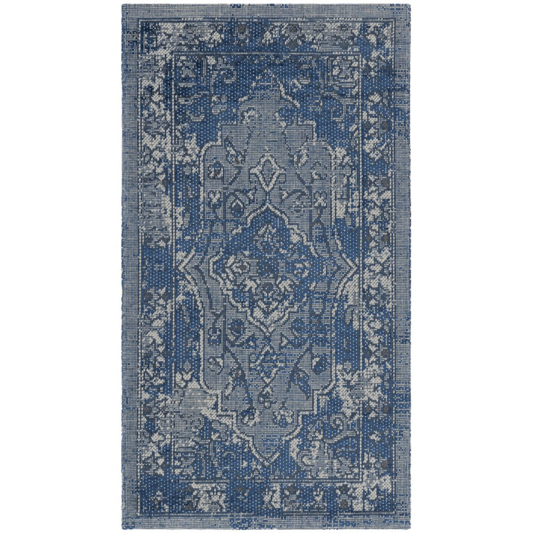 SAFAVIEH Palazzo PAL128-7970 Blue / Light Grey Rug Image 7