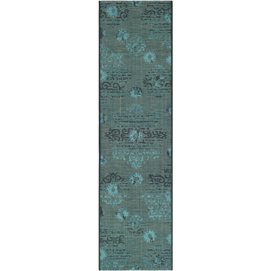 SAFAVIEH Palazzo PAL129-56C4 Black / Turquoise Rug Image 3