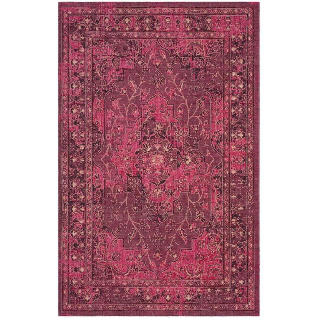 SAFAVIEH Palazzo Collection PAL128-9033 Fuchsia/Black Rug Image 9