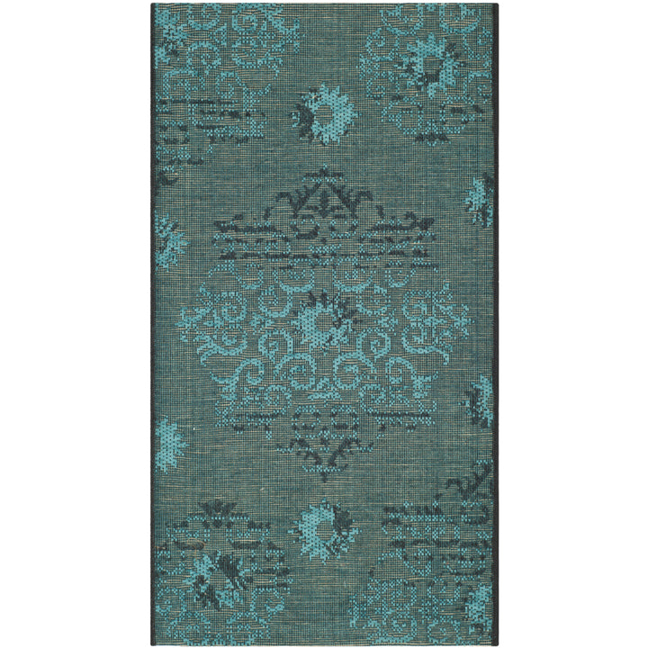 SAFAVIEH Palazzo PAL129-56C4 Black / Turquoise Rug Image 7