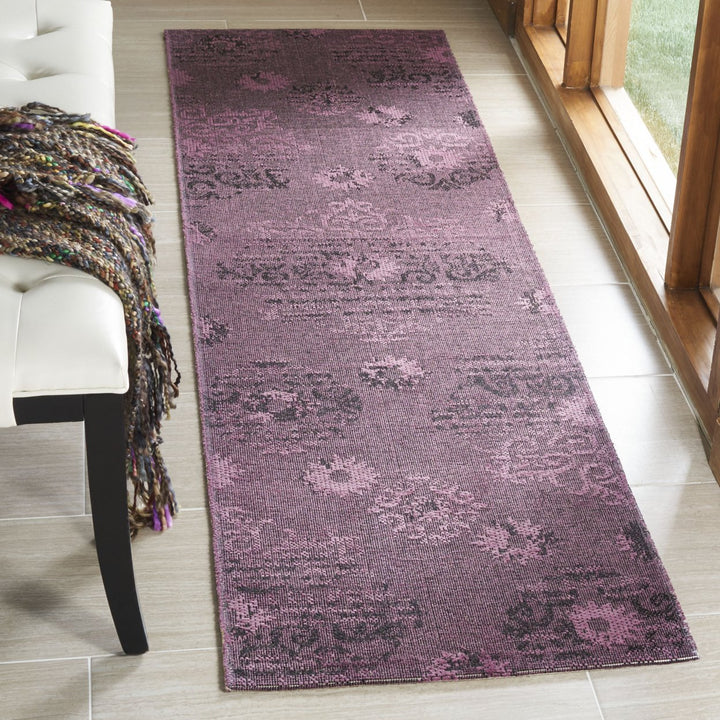 SAFAVIEH Palazzo Collection PAL129-56C7 Black / Purple Rug Image 2