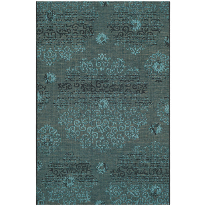 SAFAVIEH Palazzo PAL129-56C4 Black / Turquoise Rug Image 8