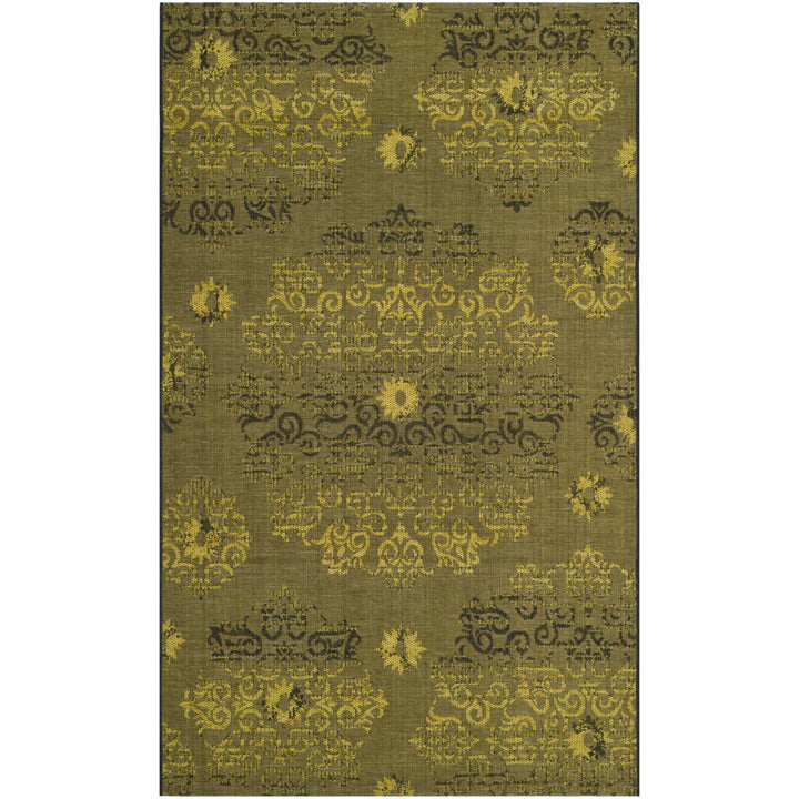 SAFAVIEH Palazzo Collection PAL129-56C10 Black / Green Rug Image 1