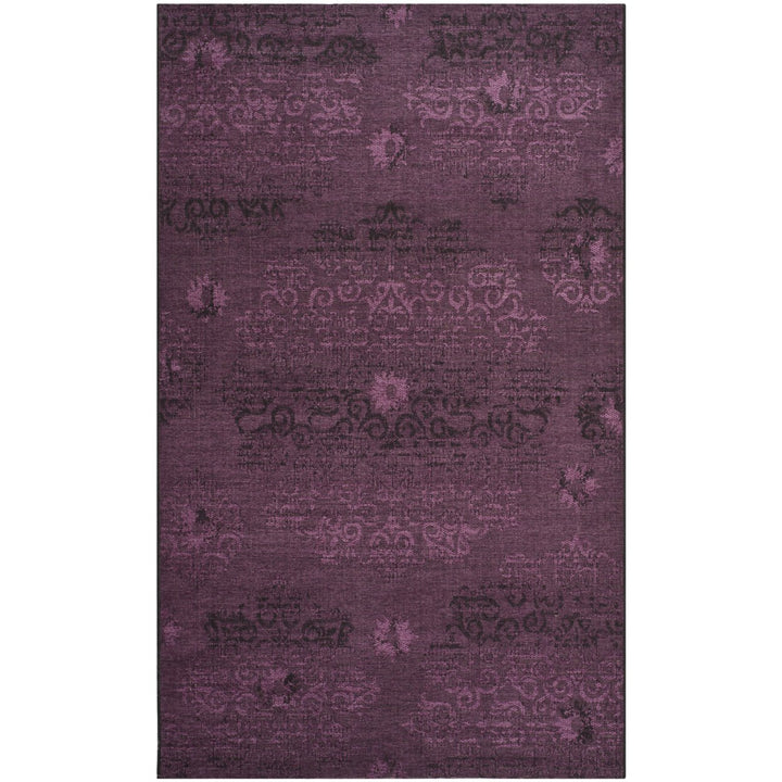 SAFAVIEH Palazzo Collection PAL129-56C7 Black / Purple Rug Image 9