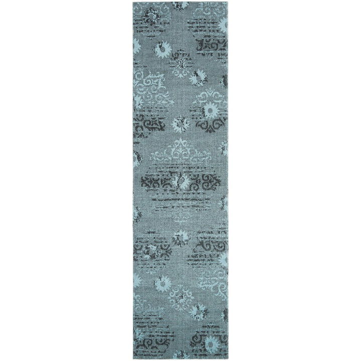 SAFAVIEH Palazzo PAL129-9060 Light Blue / Black Rug Image 3