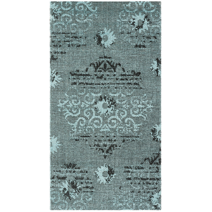 SAFAVIEH Palazzo PAL129-9060 Light Blue / Black Rug Image 7