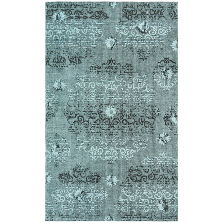 SAFAVIEH Palazzo PAL129-9060 Light Blue / Black Rug Image 9