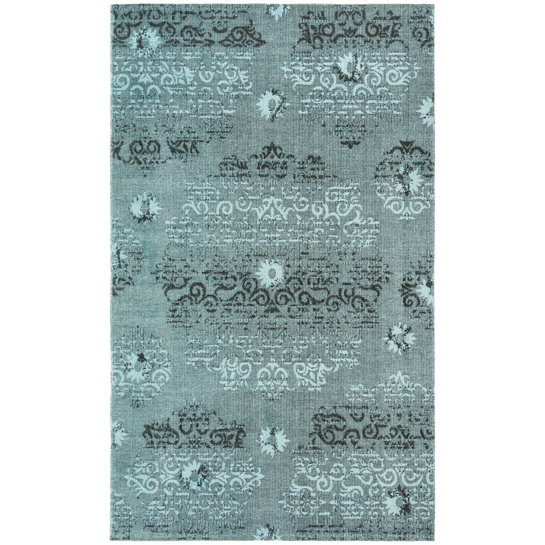 SAFAVIEH Palazzo PAL129-9060 Light Blue / Black Rug Image 1