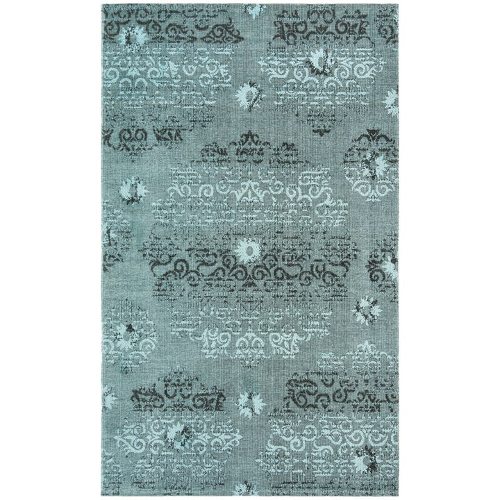 SAFAVIEH Palazzo PAL129-9060 Light Blue / Black Rug Image 1