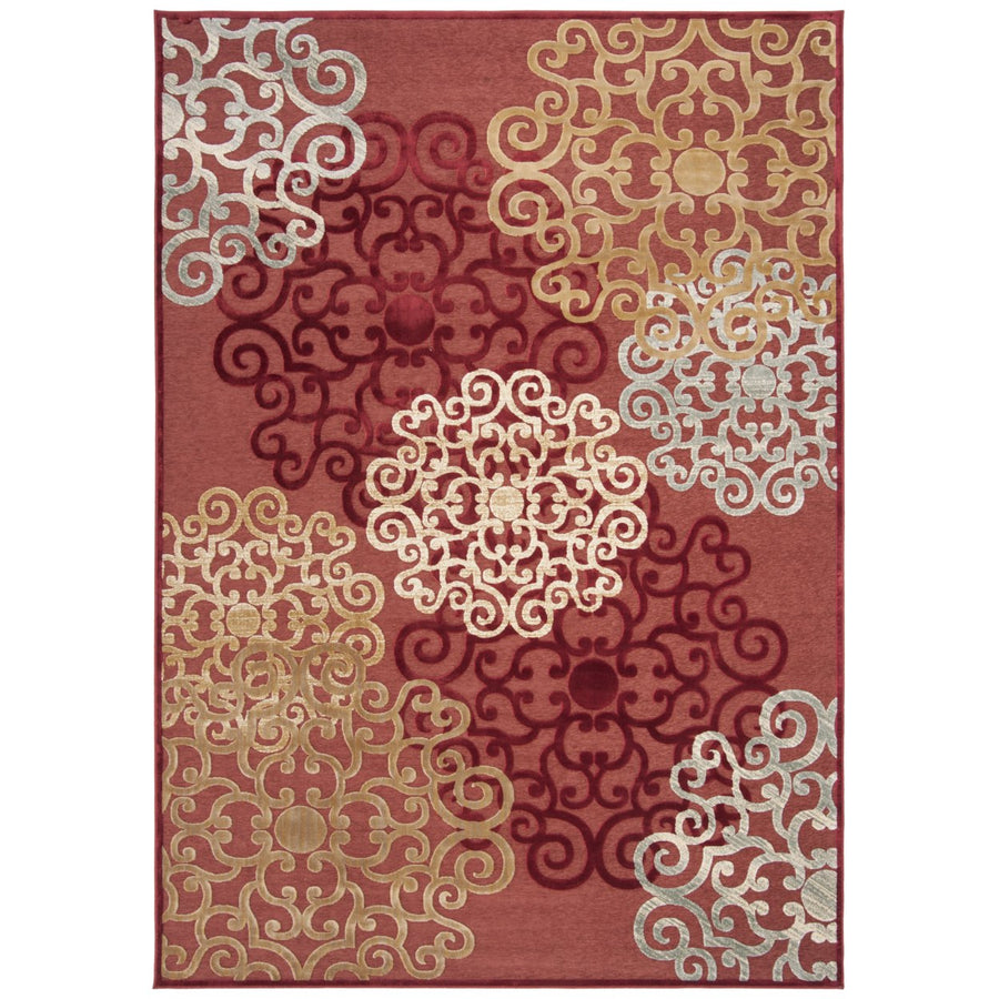 SAFAVIEH Paradise Collection PAR102-220 Red / Multi Rug Image 1