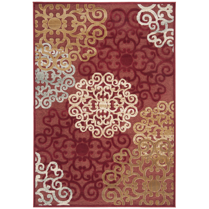 SAFAVIEH Paradise Collection PAR102-220 Red / Multi Rug Image 1