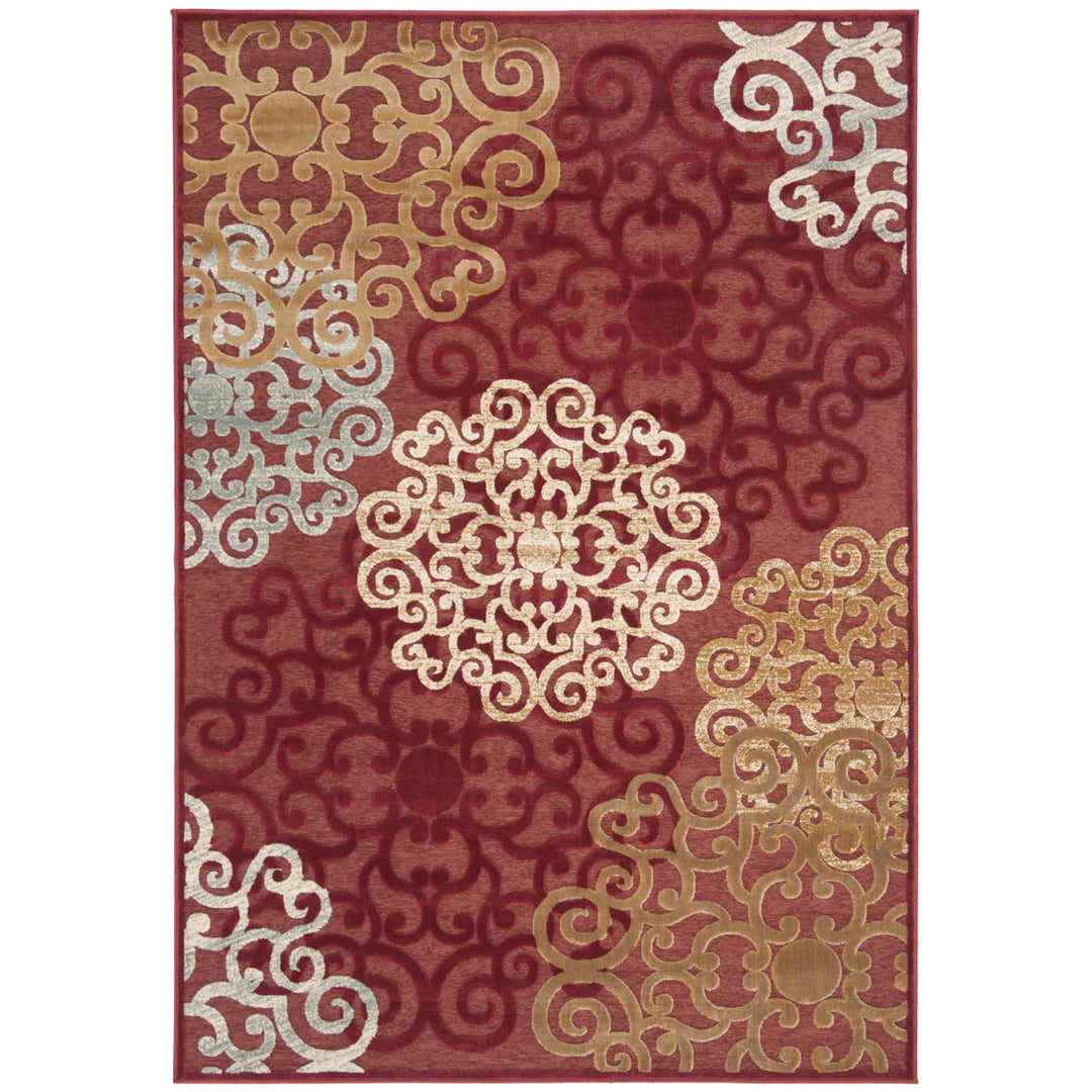 SAFAVIEH Paradise Collection PAR102-220 Red / Multi Rug Image 8