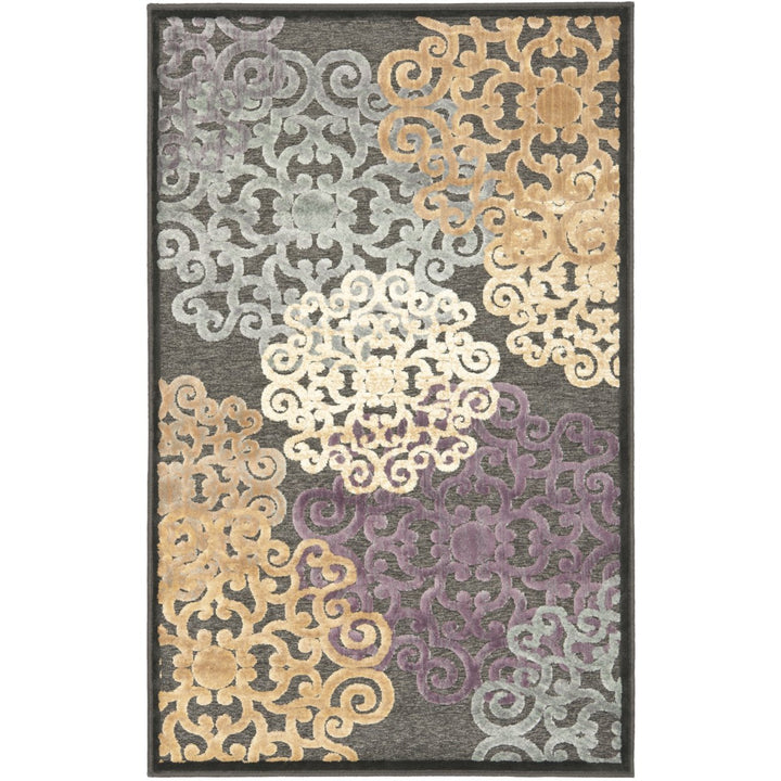 SAFAVIEH Paradise PAR102-330 Charcoal / Multi Rug Image 1