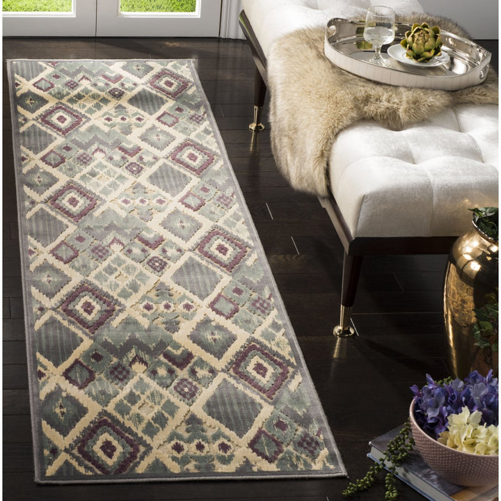 SAFAVIEH Paradise Collection PAR114-740 Grey / Multi Rug Image 2