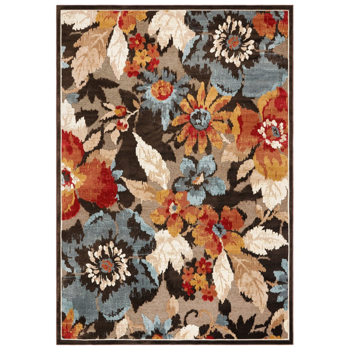 SAFAVIEH Paradise Collection PAR148-330 Dark Brown Rug Image 1