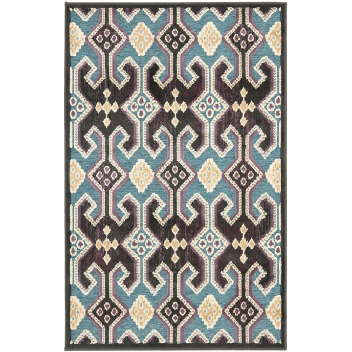 SAFAVIEH Paradise PAR152-2370 Anthracite / Petrol Rug Image 1