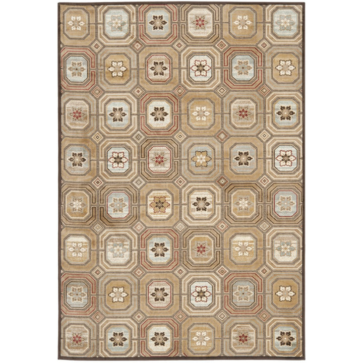 SAFAVIEH Paradise PAR158-330 Dark Brown / Multi Rug Image 1