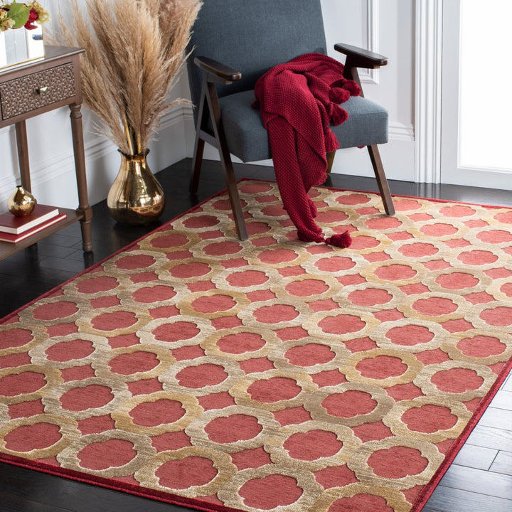 SAFAVIEH Paradise Collection PAR302-1220 Red Rug Image 1