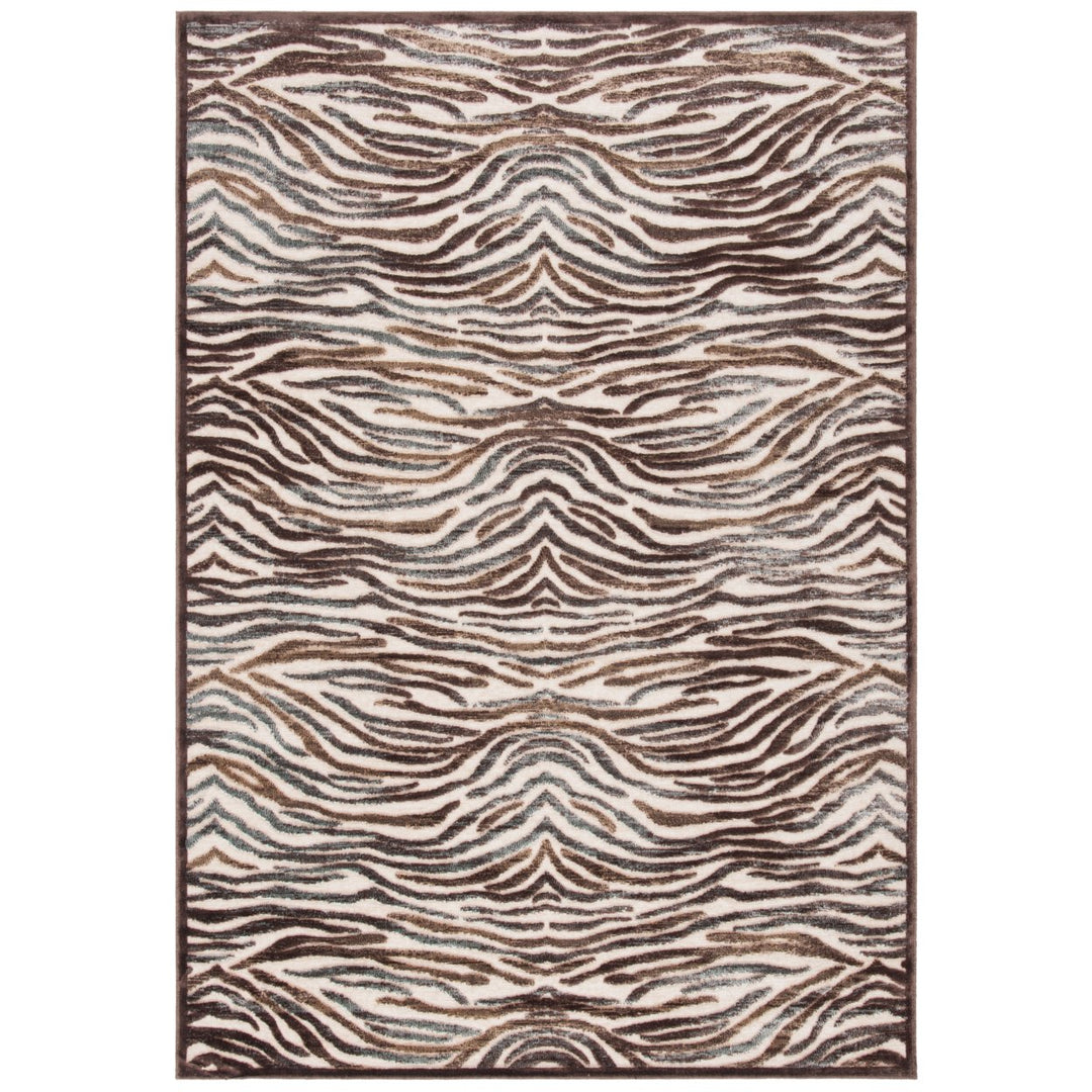 SAFAVIEH Paradise Collection PAR305-1340 Creme / Brown Rug Image 1