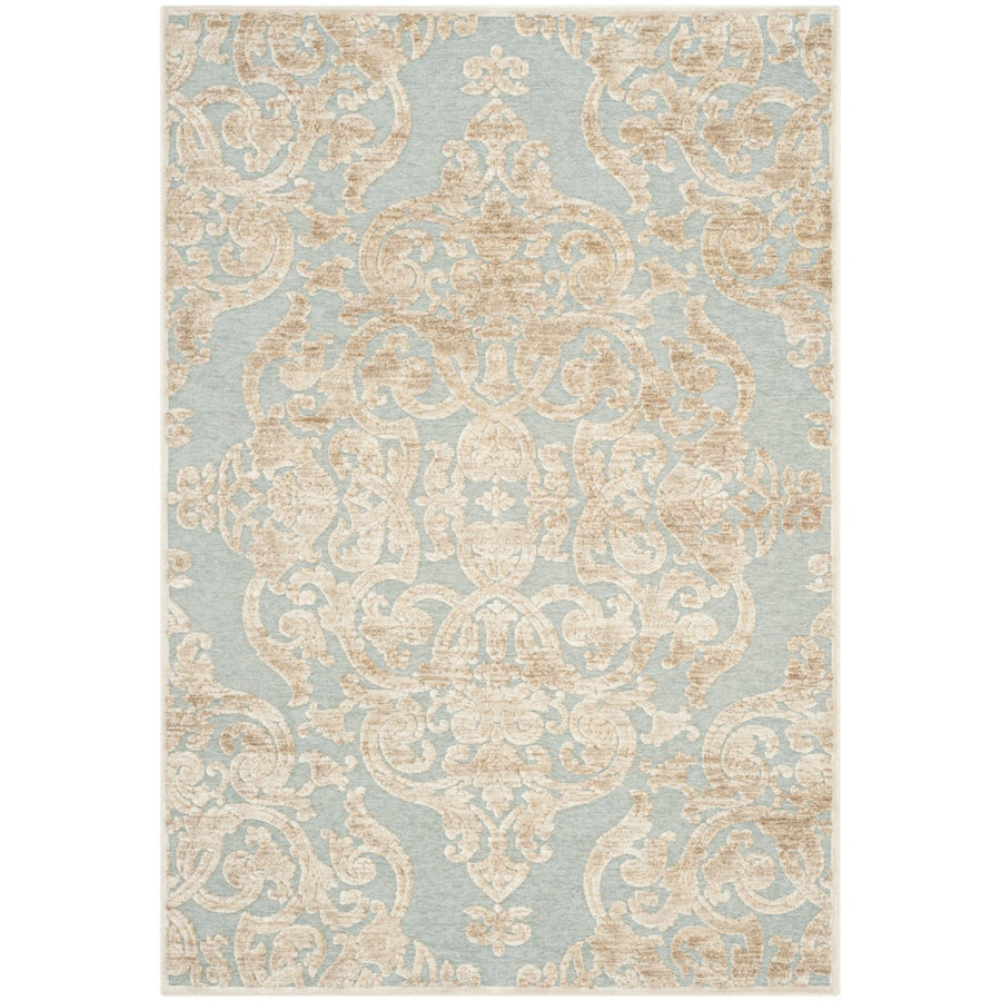 SAFAVIEH Paradise Collection PAR348-3470 Stone / Aqua Rug Image 1