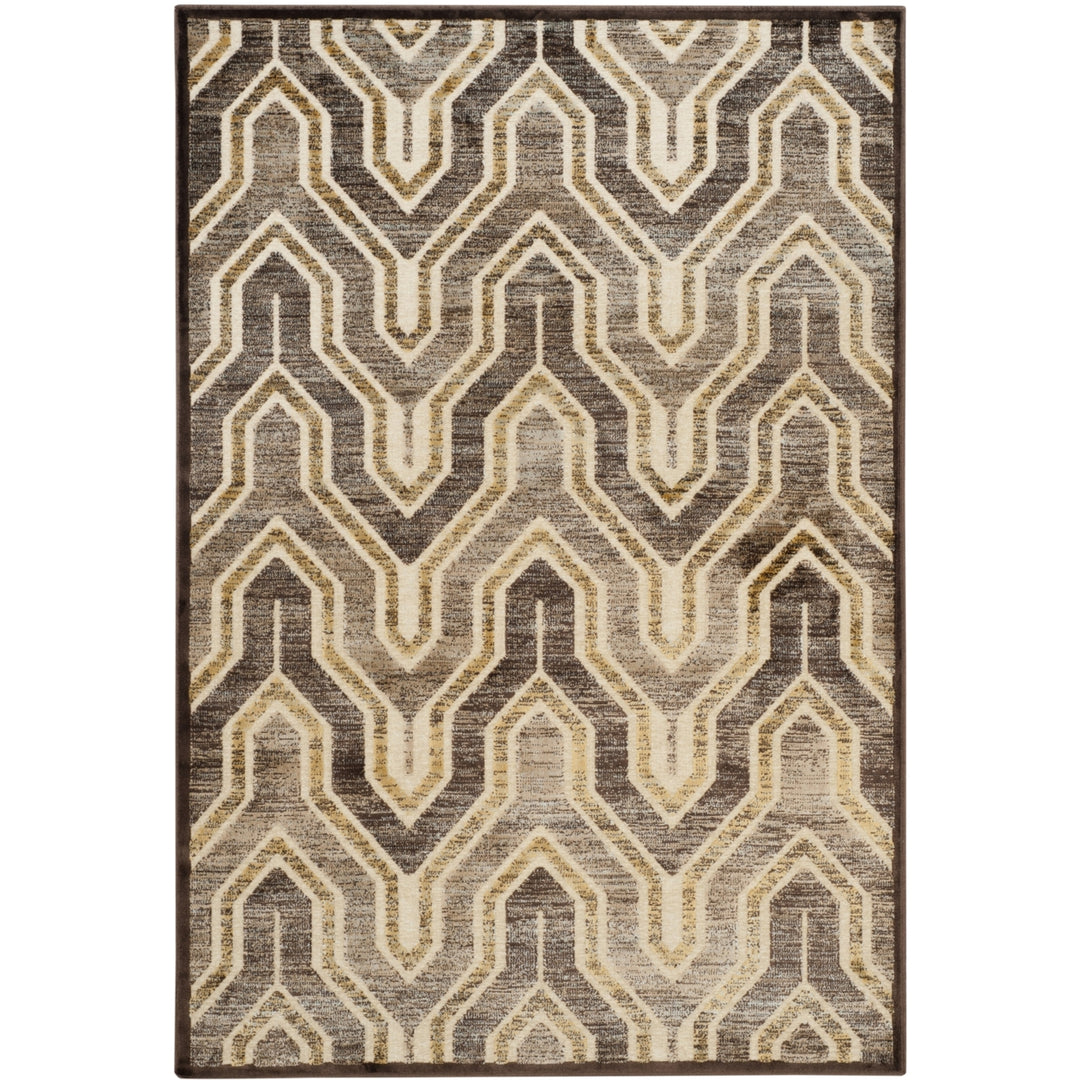 SAFAVIEH Paradise Collection PAR352-1340 Creme / Brown Rug Image 8