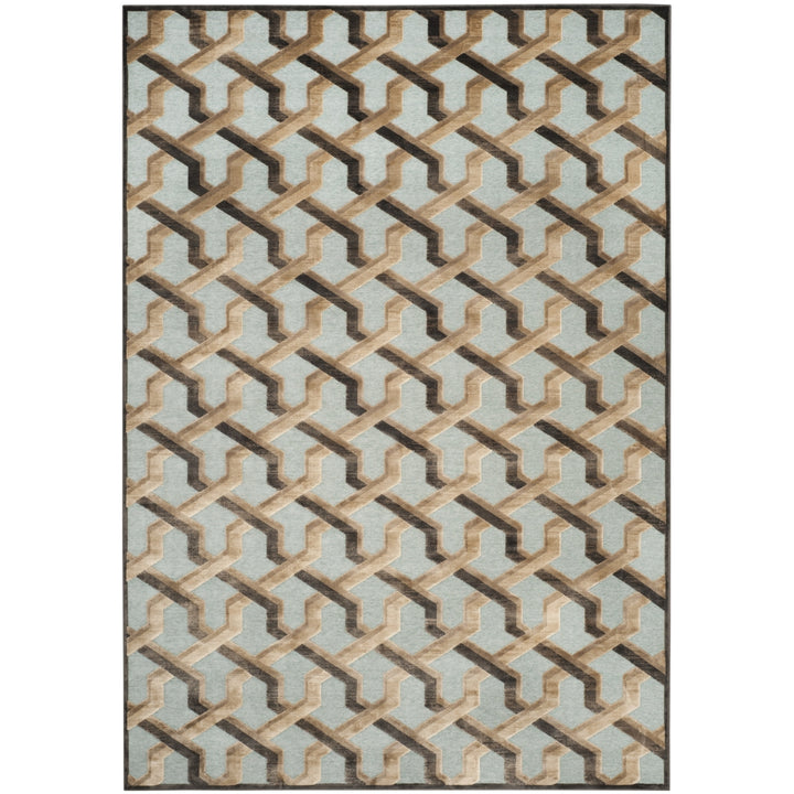 SAFAVIEH Paradise PAR354-3370 Soft Anthracite / Aqua Rug Image 1