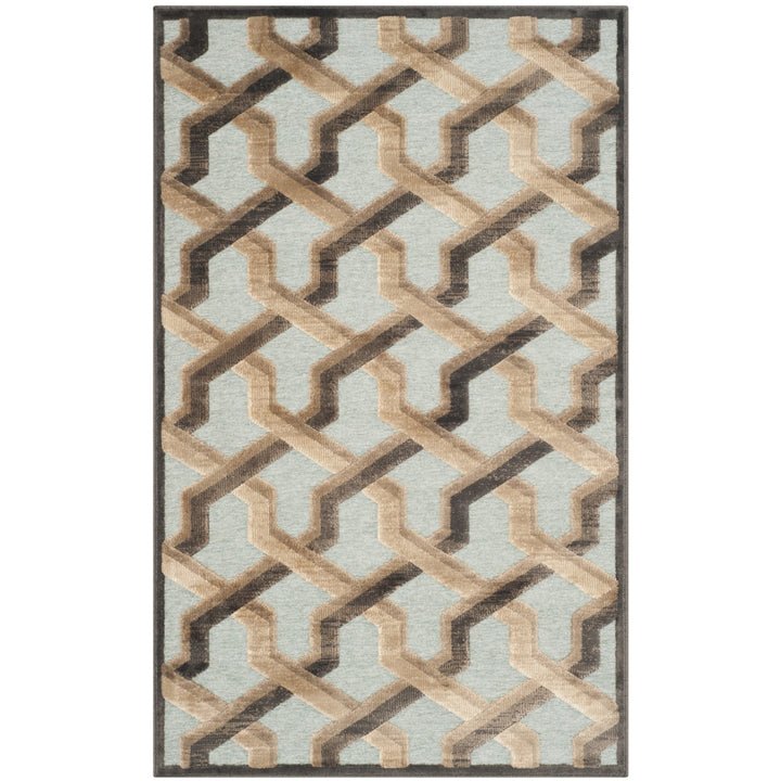 SAFAVIEH Paradise PAR354-3370 Soft Anthracite / Aqua Rug Image 7