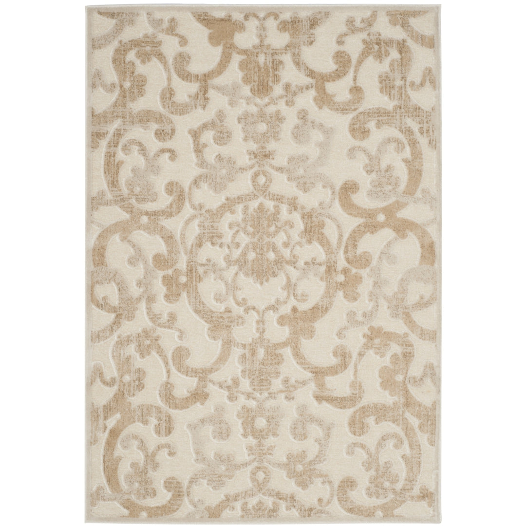 SAFAVIEH Paradise Collection PAR357-3440 Stone / Cream Rug Image 5