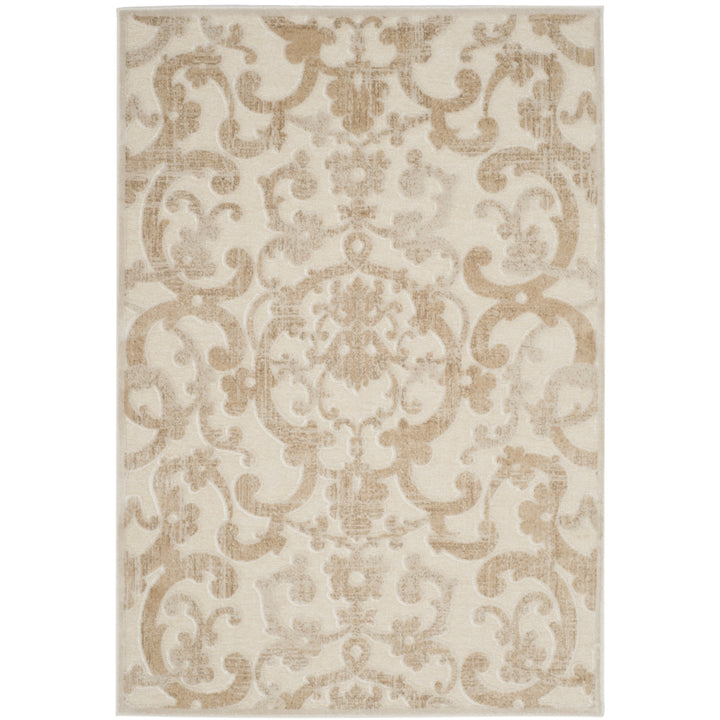 SAFAVIEH Paradise Collection PAR357-3440 Stone / Cream Rug Image 5