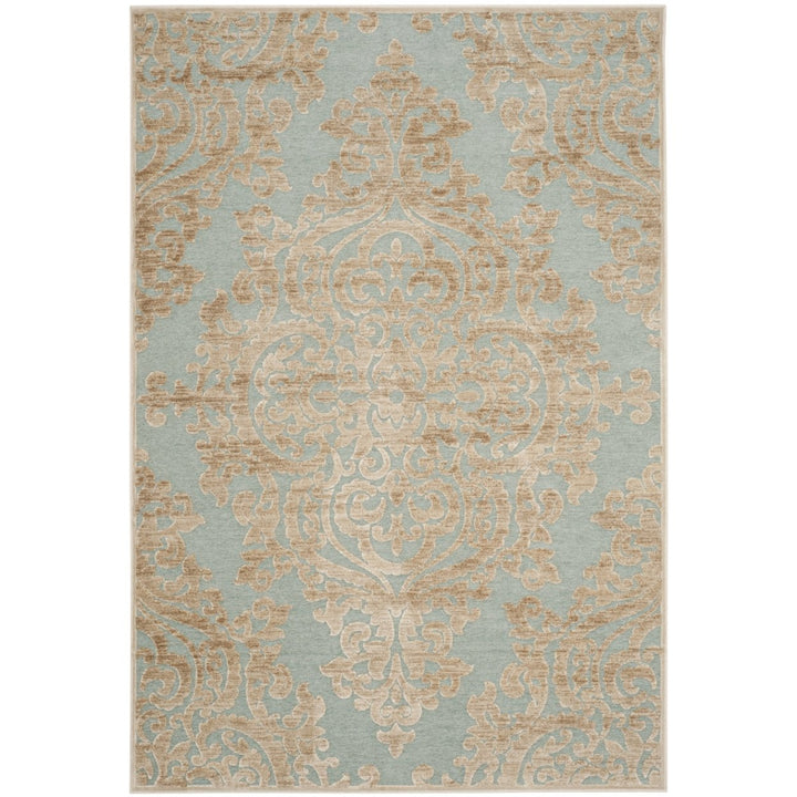 SAFAVIEH Paradise Collection PAR390-3470 Stone / Aqua Rug Image 1