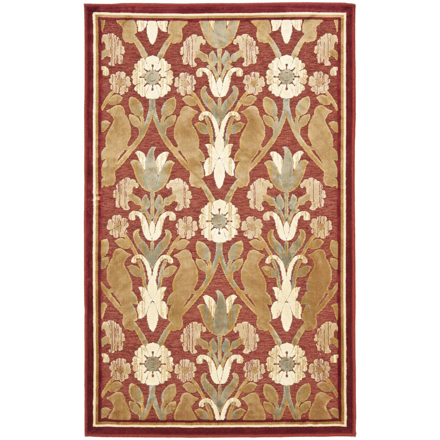 SAFAVIEH Paradise Collection PAR45-202 Red Rug Image 1