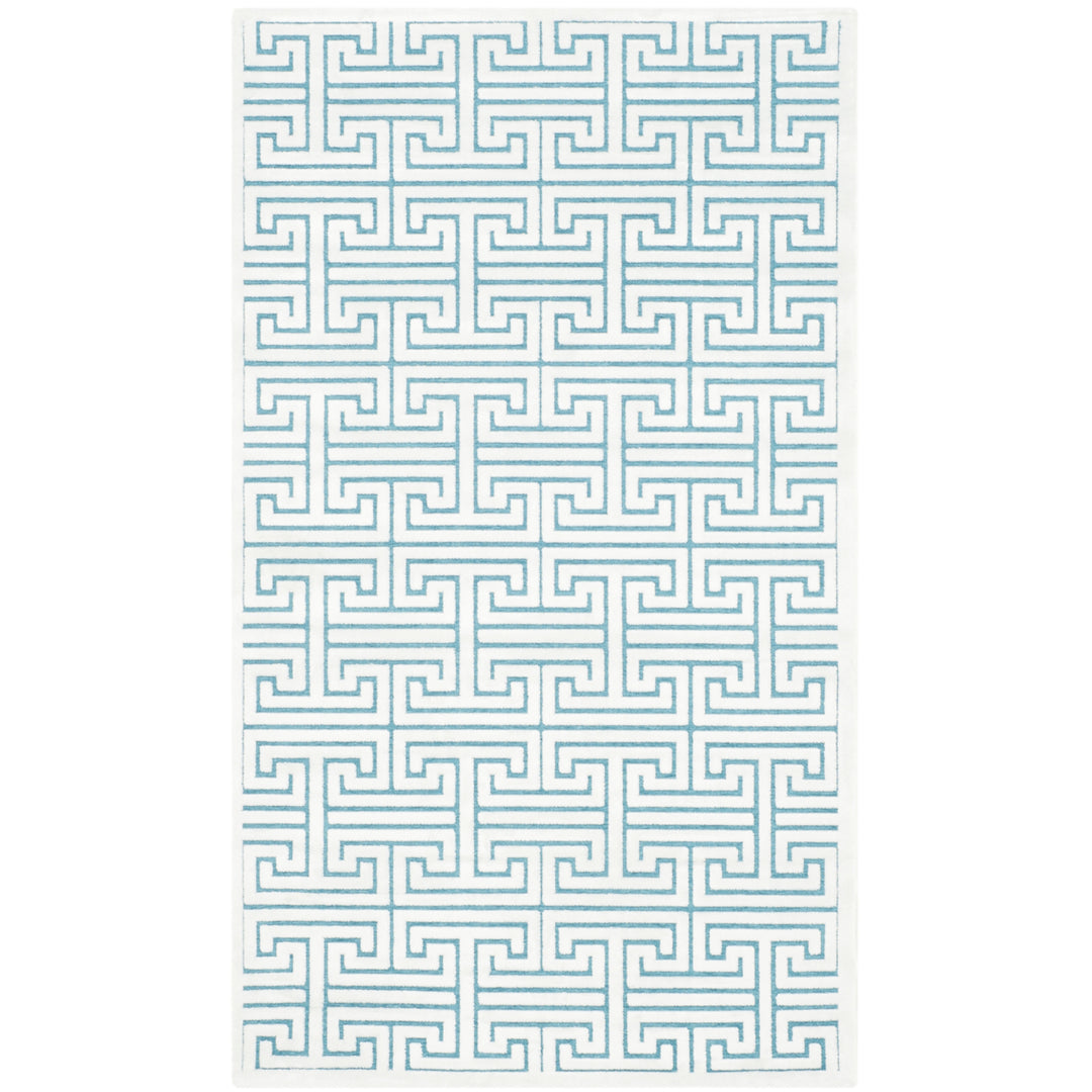 SAFAVIEH Paradise Collection PAR641A Ivory / Turquoise Rug Image 1