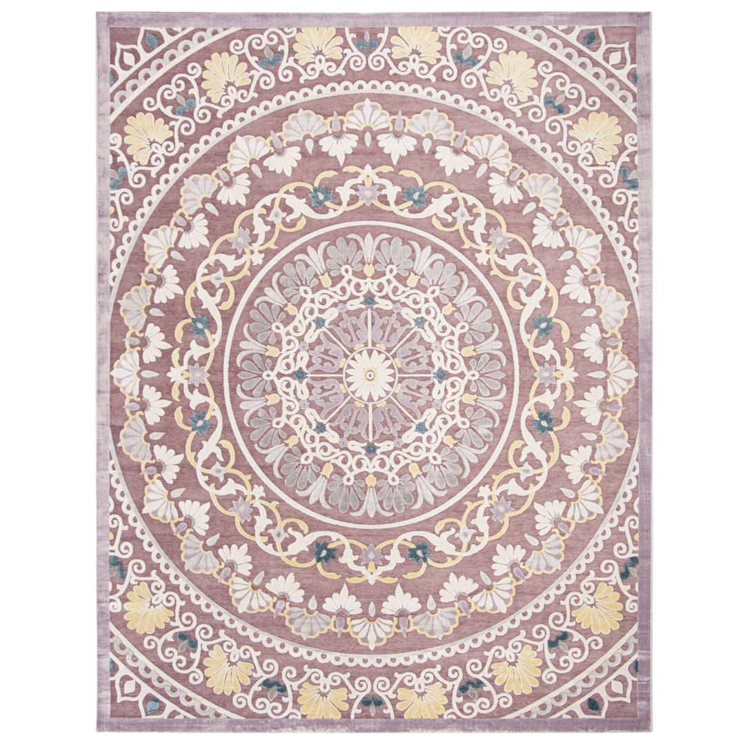 SAFAVIEH Paradise Collection PAR644K Purple / Cream Rug Image 1