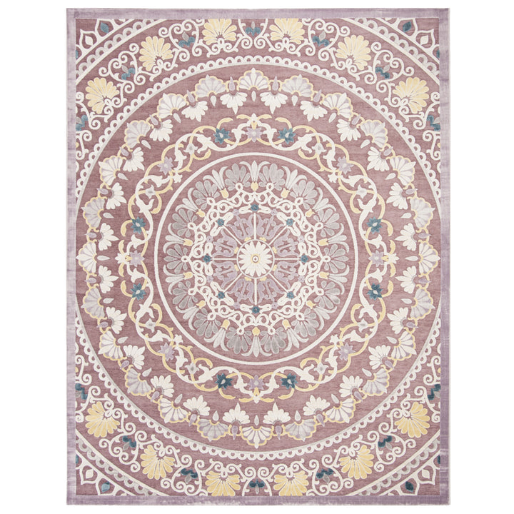 SAFAVIEH Paradise Collection PAR644K Purple / Cream Rug Image 1