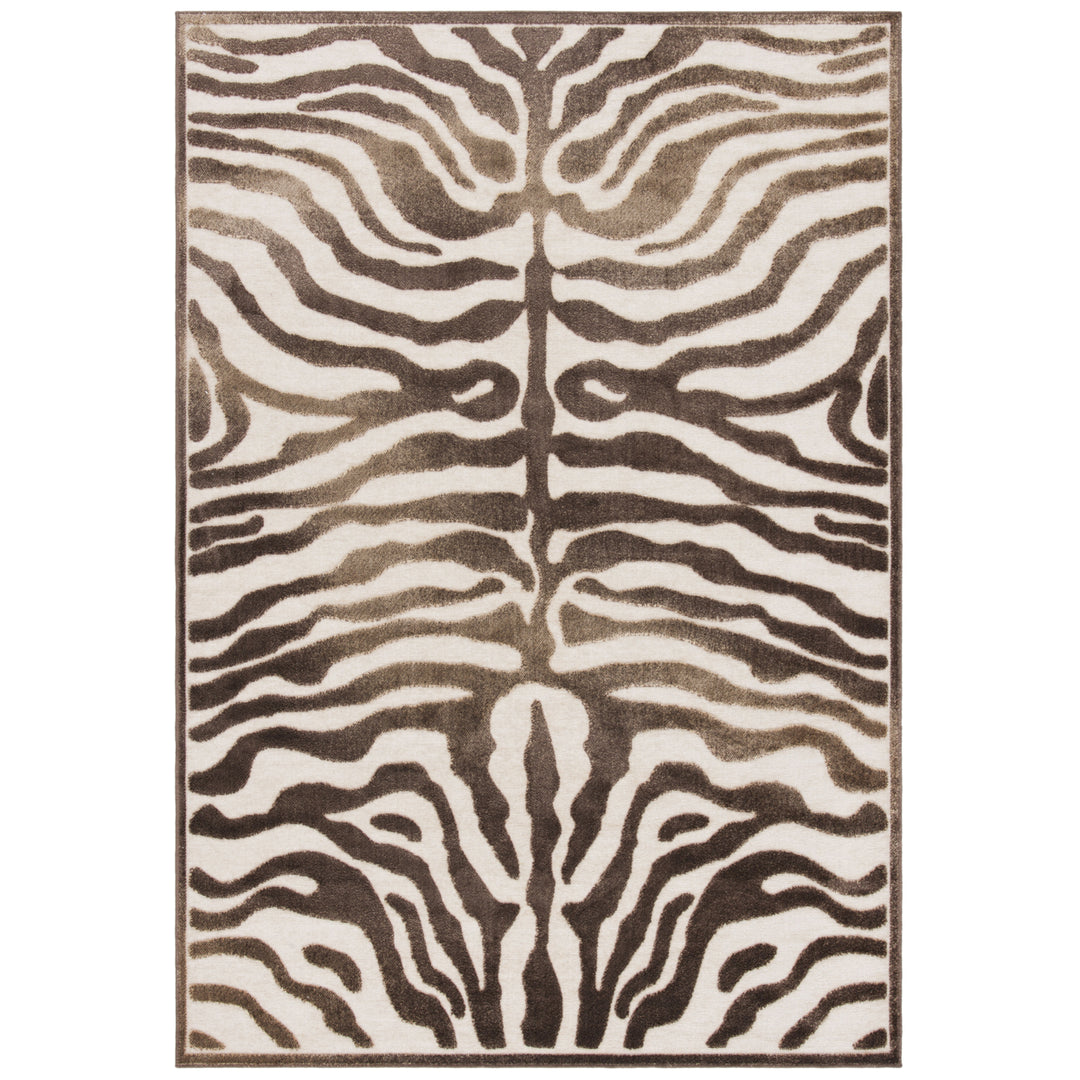 SAFAVIEH Paradise Collection PAR83-304 Creme / Brown Rug Image 2