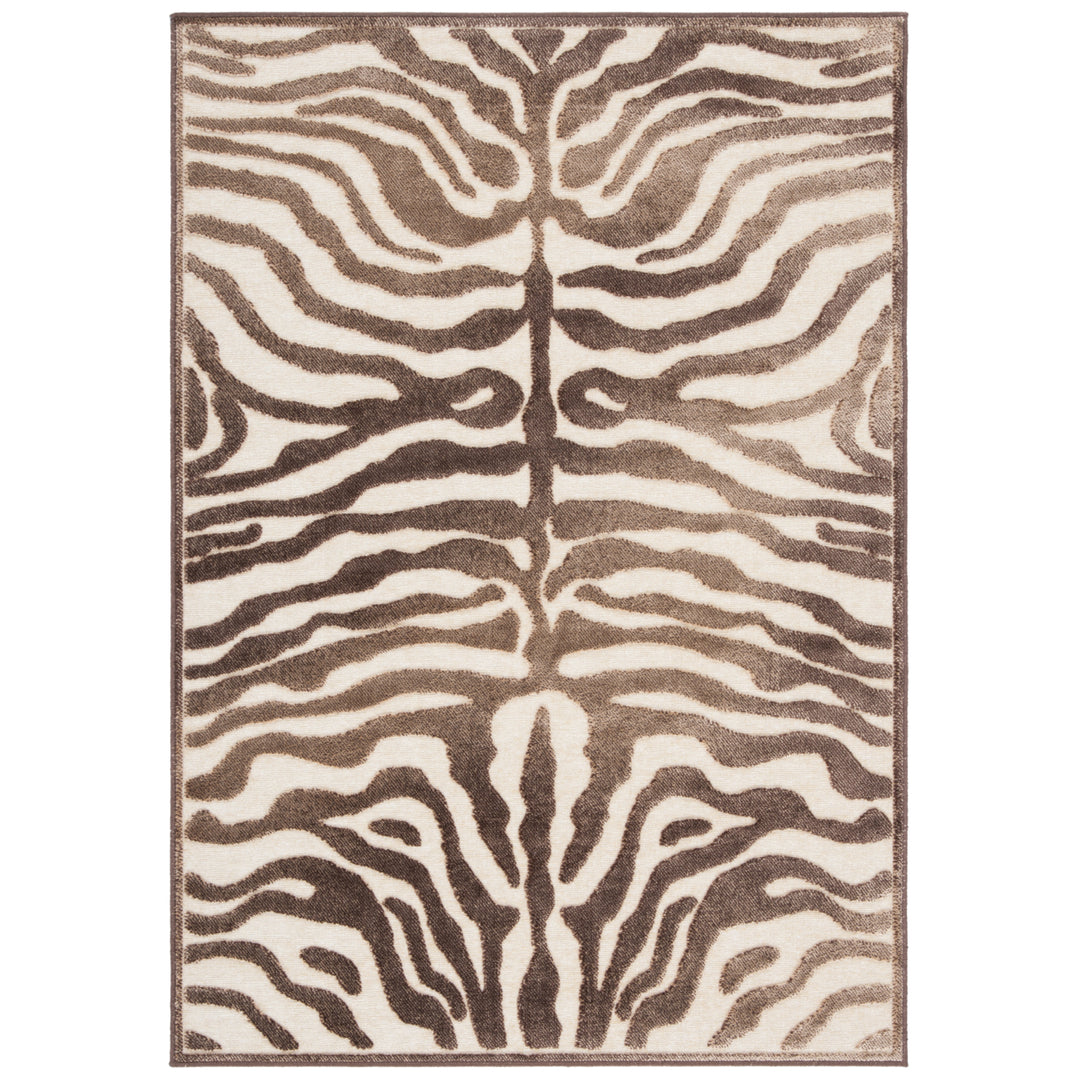 SAFAVIEH Paradise Collection PAR83-304 Creme / Brown Rug Image 6