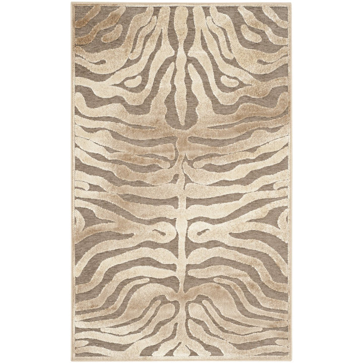 SAFAVIEH Paradise Collection PAR83-603 Brown / Creme Rug Image 1