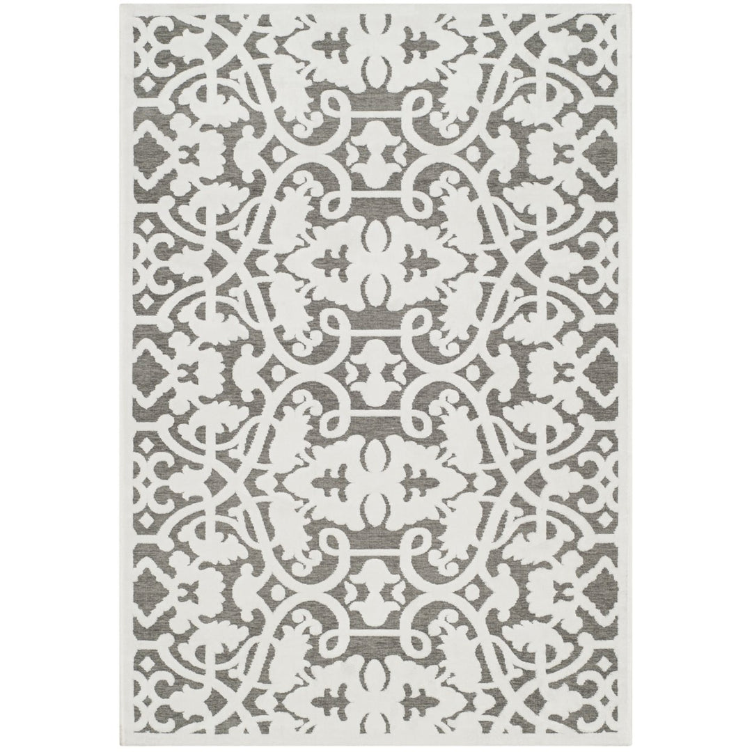 SAFAVIEH Paradise Collection PARB636C Ivory/Dark Grey Rug Image 1