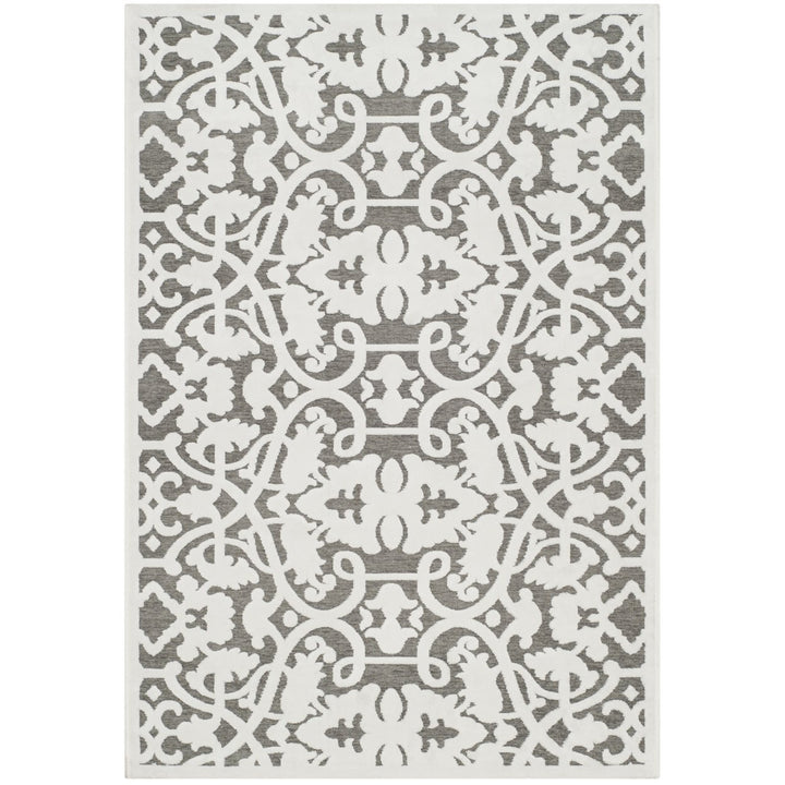 SAFAVIEH Paradise Collection PARB636C Ivory/Dark Grey Rug Image 1