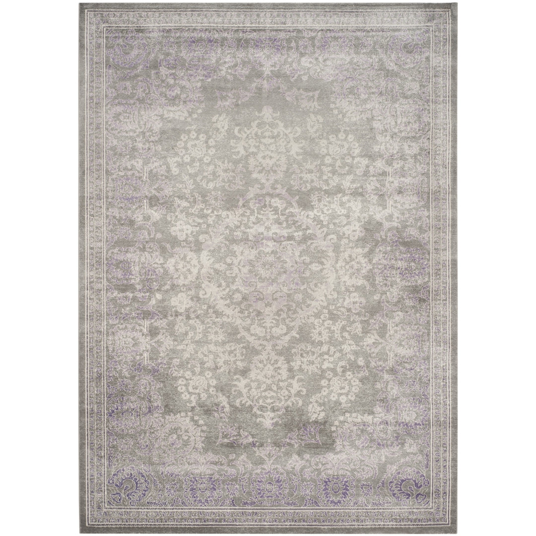 SAFAVIEH Passion Collection PAS402G Grey / Lavender Rug Image 1